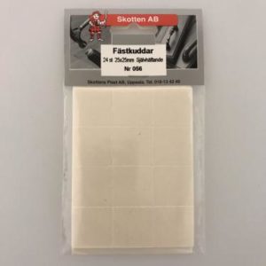 Fästkudde självhäftande 25x25mm