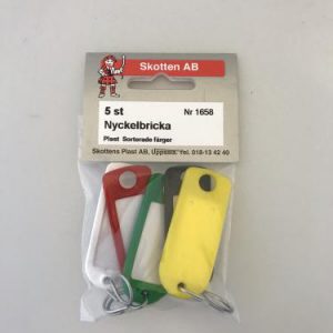 Nyckelbricka plast