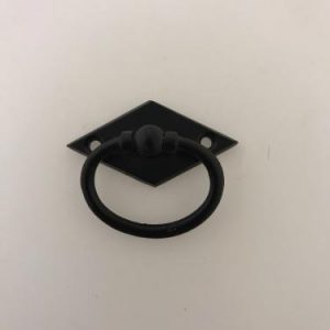 Ringhandtag 58mm smide/svart