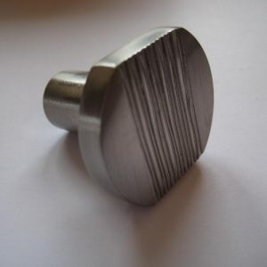 Knopp 35mm borstad stål