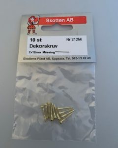 Mässingsskruvar 10-pack