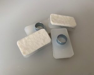 Golvskydd rektangulära med filt lösa