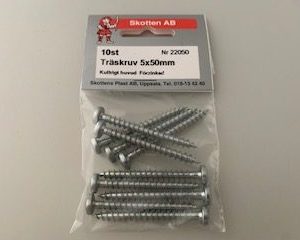 Träskruv 5x50mm kullrig förzi